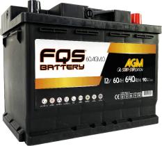 FQS Battery FQS60AGM.0 - Batería agm start-stop l2 12 V 60AH 640 EN + D