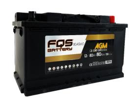 FQS Battery FQS80AGM.0 - Batería agm start-stop l4 12 V 80AH 810 EN + D