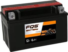 FQS Battery YTX7A-BS - Batería moto agm sin mantenimiento 12 V 6AH 105a + I