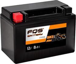 FQS Battery YTX9-BS - Batería moto agm sin mantenimiento 12 V 8AH 135a + I