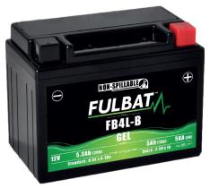 FQS Battery GELBB4L-B - Batería moto hermetica gel start-stop 12 V 5 AH 50 EN + D