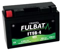 FQS Battery GELYT9B-4 - Batería moto hermetica gel start-stop 12 V 8 AH 120 EN + I