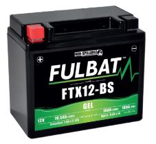 FQS Battery GELBTX12 - Batería moto hermetica gel start-stop 12 V 10 AH 180 EN + I