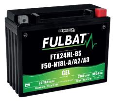 FQS Battery GELBTX24HL - Batería moto hermetica gel start-stop 12 V 22 AH 350 EN + D