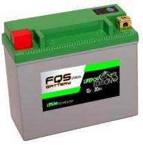 FQS Battery LIT12B-BS - Batería moto litio 12 V 6AH 360a + D