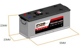 FQS Battery FQS185EH.3=180SHD.3 - Batería traccion ligera/solar ciclo profundo 12 V 185AH + I