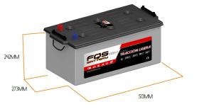 FQS Battery FQS230EH.3=230SHD.3 - Batería traccion ligera/solar ciclo profundo 12 V 225AH + I