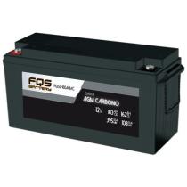 FQS Battery FQS12-180AGMC - Batería traccion ligera agm carbono 12 V 162AH + I