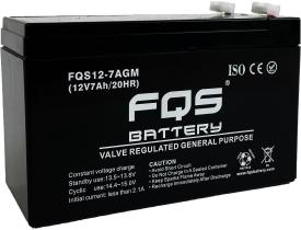 FQS Battery FQS12-7AGM - Batería agm ciclica con valvula vrla 12 V 7 AH + D