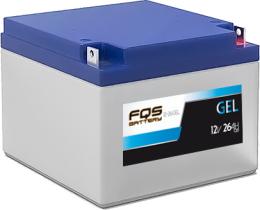 FQS Battery FQS12-26GEL - Batería gel ciclo profundo 12 V 26AH + Diag