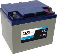 FQS Battery FQS12-40GEL - Batería gel ciclo profundo 12 V 40AH + Diag