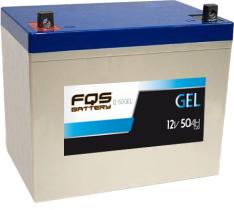 FQS Battery FQS12-50GEL - Batería gel ciclo profundo 12 V 50AH + I