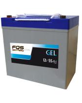 FQS Battery FQS12-55GEL - Batería gel ciclo profundo 12 V 55AH + I