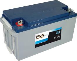 FQS Battery FQS12-65GEL - Batería gel ciclo profundo 12 V 65AH + I