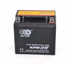 Outdo UTX5LBS - Batería moto agm sin mantenimiento 12 V 5 AH 80 EN + D