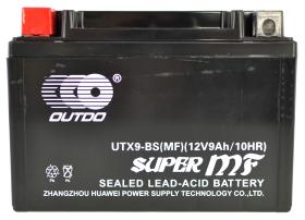 Outdo UTX9BS - Batería moto agm sin mantenimiento 12 V 9 AH 140 EN + I