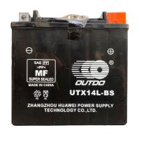 Outdo UTX14LBS - Batería moto agm sin mantenimiento 12 V 14 AH 200 EN + D