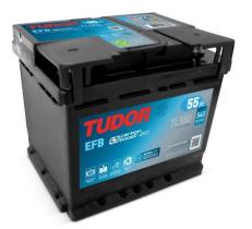 Tudor TL550 - Batería tudor L1 efb 12 V 55 AH 540 EN + D