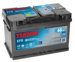 Tudor TL652 - Batería tudor LB3 efb 12 V 65 AH 650 EN + D