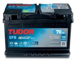 Tudor TL700 - Batería tudor L3 efb 12 V 70 AH 760 EN + D