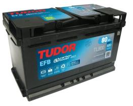 Tudor TL800 - Batería tudor L4 efb 12 V 80 AH 800 EN + D