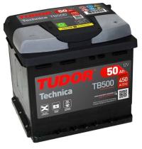 Tudor TB500 - Batería tudor L1 technica 12 V 50 AH 450 EN + D