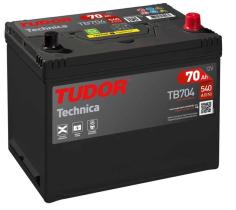 Tudor TB704 - Batería tudor D26 technica 12 V 70 AH 540 EN + D