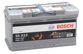 Bosch S5A13 - Batería Bosch L5 agm s5a start-stop 12v 95 ah 850 en + D