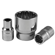 Jbm 13614 - Vaso corto de 12mm, xzn 1/2" - cromado