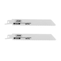 Jbm 14995 - Set de 2 hojas de sierra de sable 150mm 24tpi para metal par