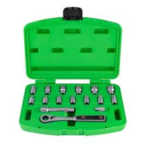 Jbm 50623 - Estuche de 17 piezas go-though cromado