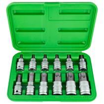 Jbm 51261 - Set 12 piezas 1/2" punta torx