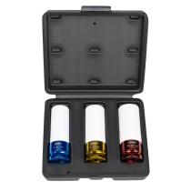 Jbm 51336 - Kit de 3 vasos impacto de 1/2" especial extracción ruedas