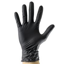 Jbm 52681 - Guantes negros desechables de nitrilo t:m  5mil