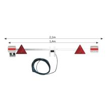 Jbm 52848 - Barra telescopica para remolque de 1,4 a 2,1 m - led