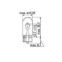 Jbm 52861 - Lámpara obn wedge 12v 5w t10