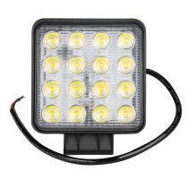 Jbm 53045 - Faro de trabajo de 16 leds 48w cuadrado luz dispersa