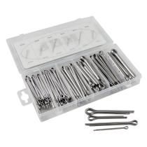 Jbm 53372 - Estuche de pasadores de aletas inox 144 pcs