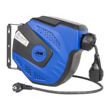 Jbm 53526 - Carrete de cable eléctrico 12m - azul