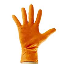 Jbm 53553 - Guantes naranjas desechables de nitrilo t:xl 7,0mil (90 uds.