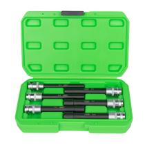 Jbm 53915 - Set de 6 vasos 1/2" torx tipo e extra largos cincado