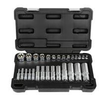 Jbm 54141 - Set 28 vasos torx cortos y largos cincados