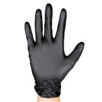 Jbm 54179 - Guantes negros desechables de nitrilo t:xl 7,0mil (90 uds.)