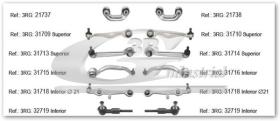 3RG 31772 - Kit brazos suspension delantero izquierdo & derecho