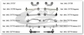 3RG 31774 - Kit brazos suspension delantero izquierdo & derecho