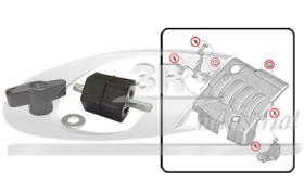 3RG 80203LD - Soporte tapa motor