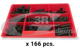 3RG 96013 - Caja conectores tubos limpiaparabrisas (166 pcs)