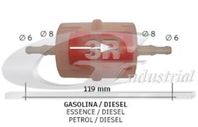 3RG B2004 - Filtro gasolina / diesel