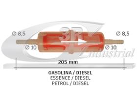 3RG B2005 - Filtro gasolina / diesel